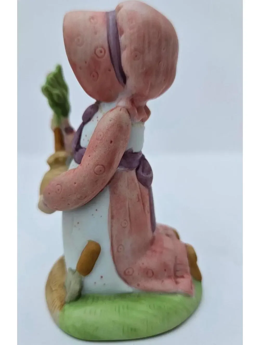 Vintage Holly Hobbie Figurine Girl Gardener Watering Can Flowers 70s Retro